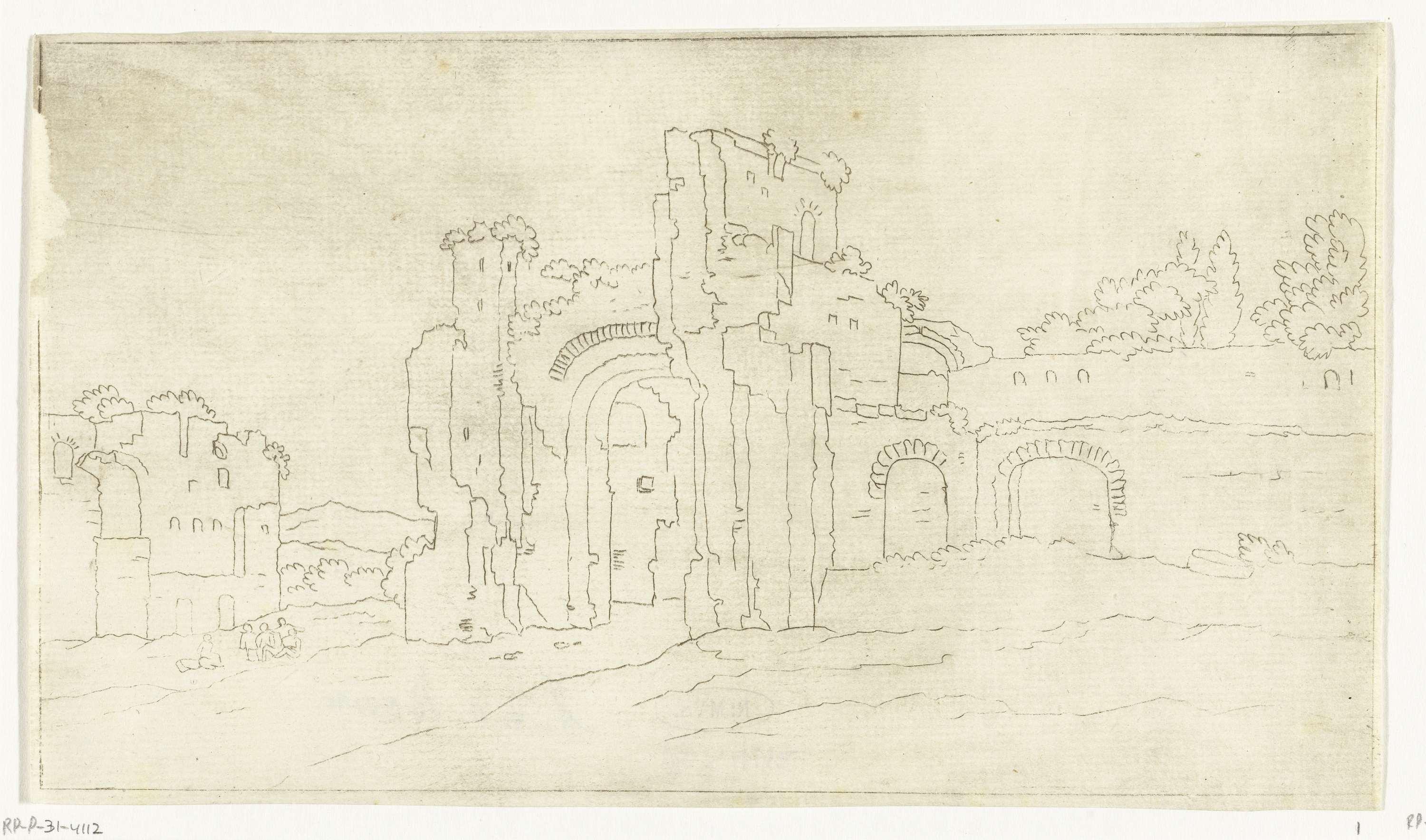 Ruïnes van de grote zaal van de Thermen van Caracalla, Rome