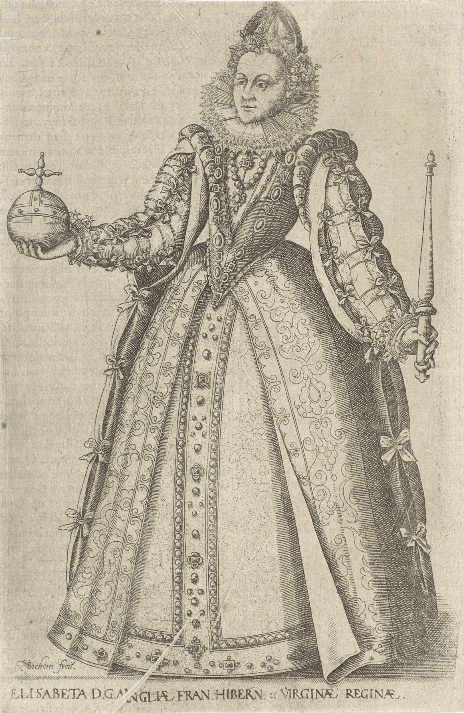 Portret van Elizabeth I Tudor, koningin van Engeland