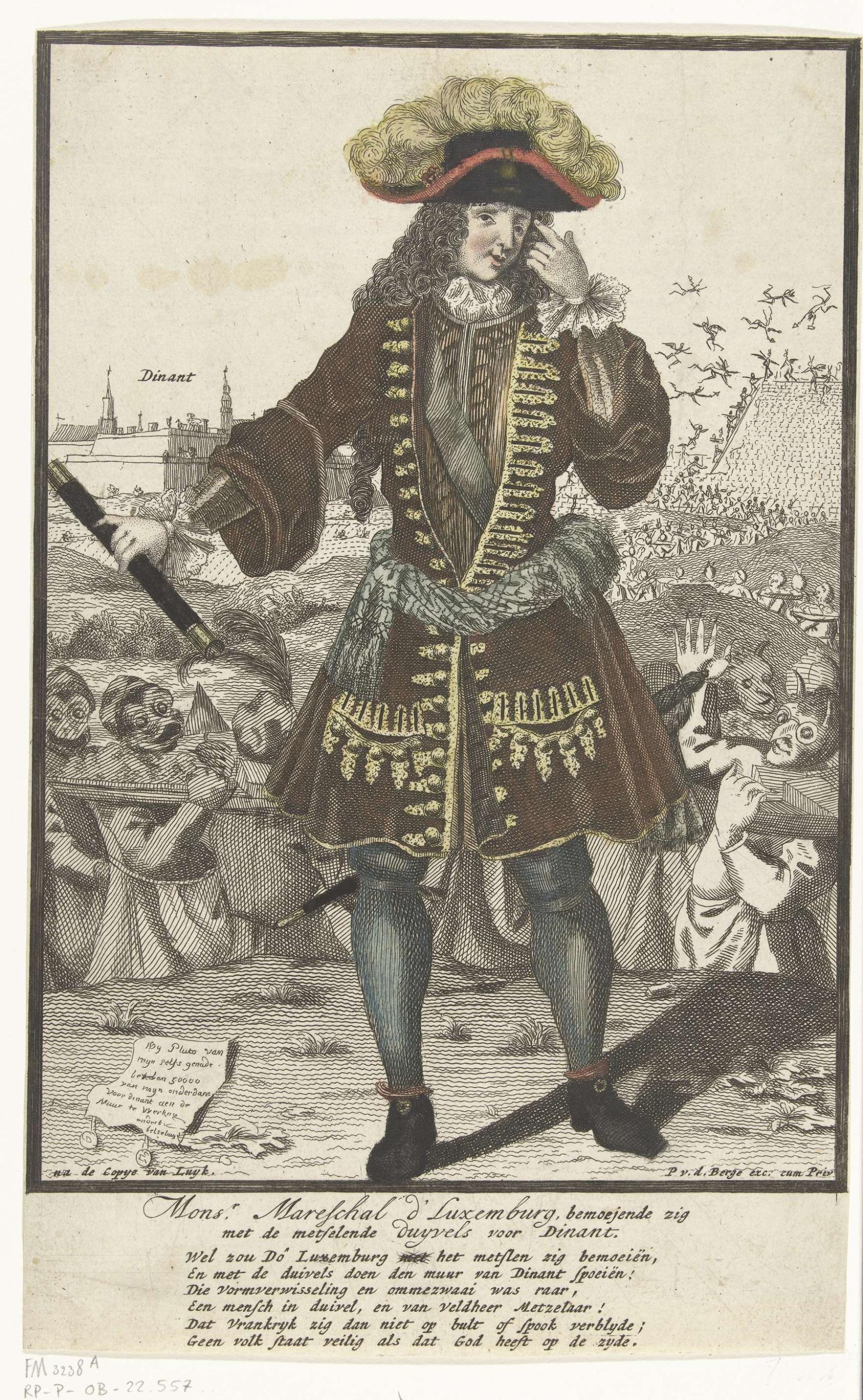 Portret van de maarschalk de Luxembourg, ca. 1696