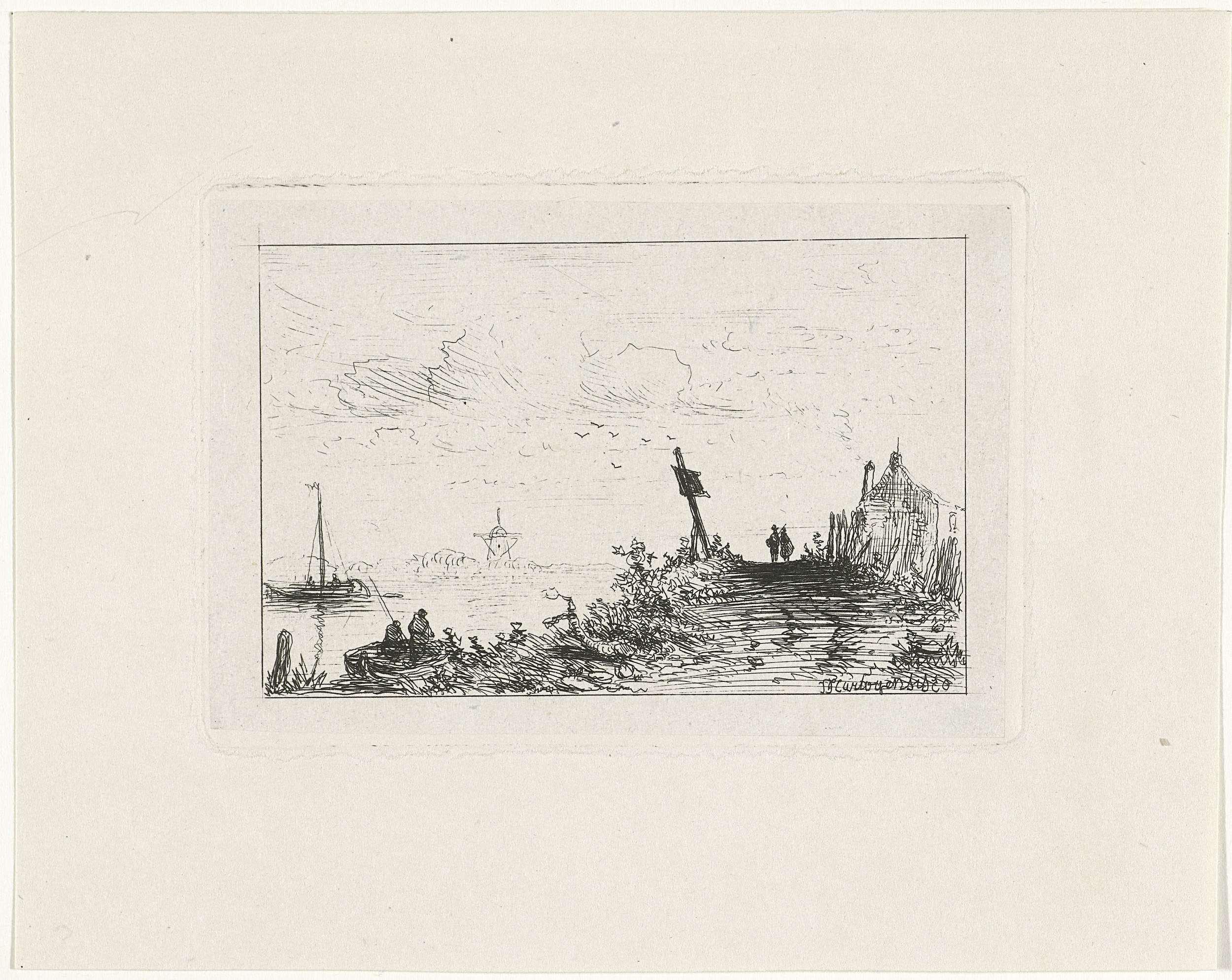Weg langs een rivier