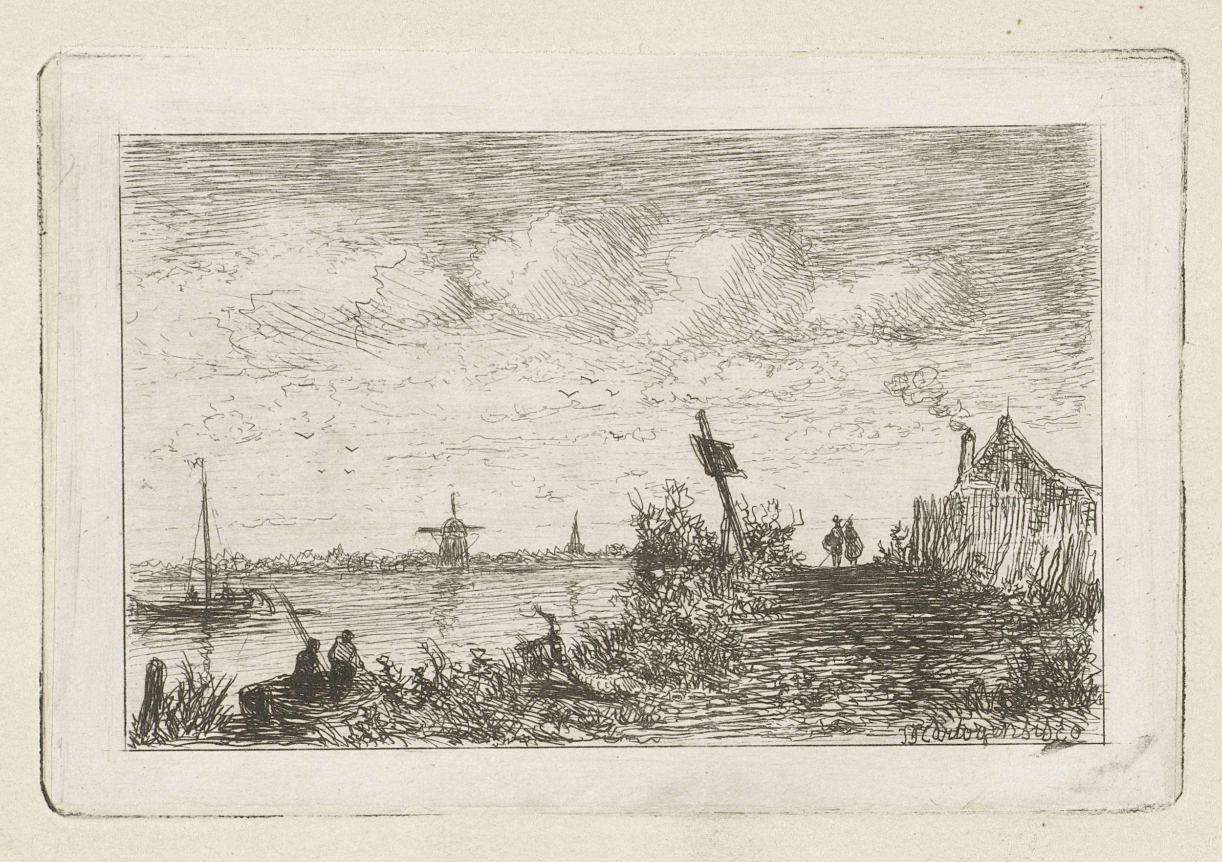 Weg langs een rivier