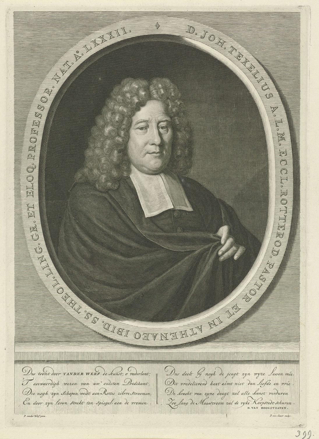 Portret van Johannes Texelius