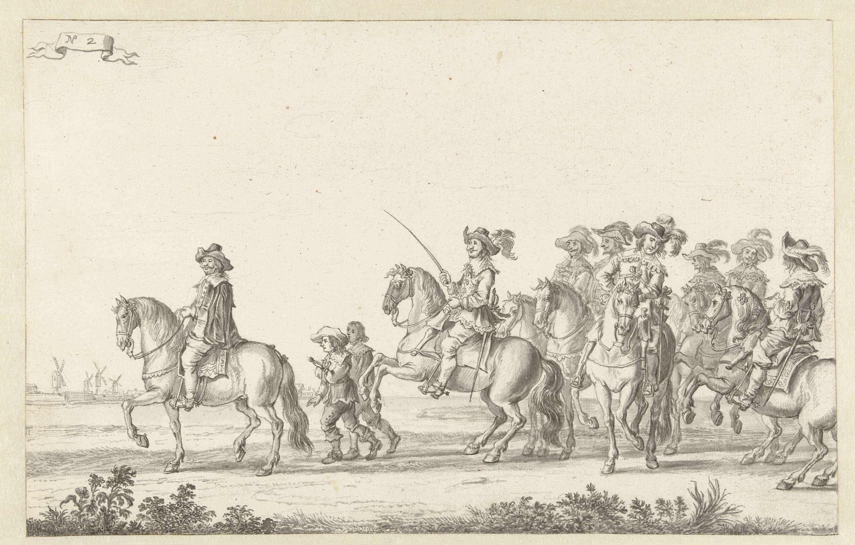De intocht van Maria de' Medici te Amsterdam in 1638 (plaat 2)