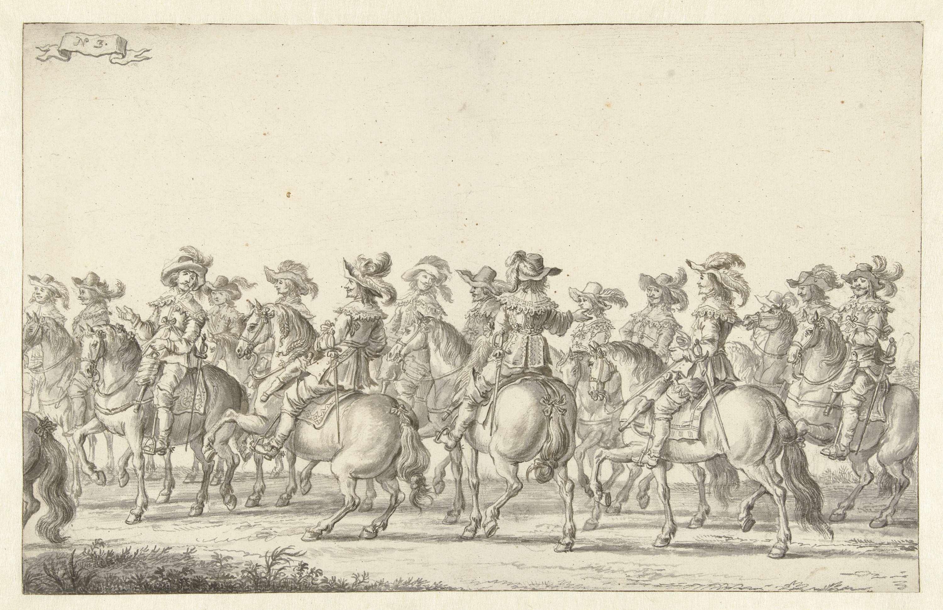 De intocht van Maria de' Medici te Amsterdam in 1638 (plaat 3)