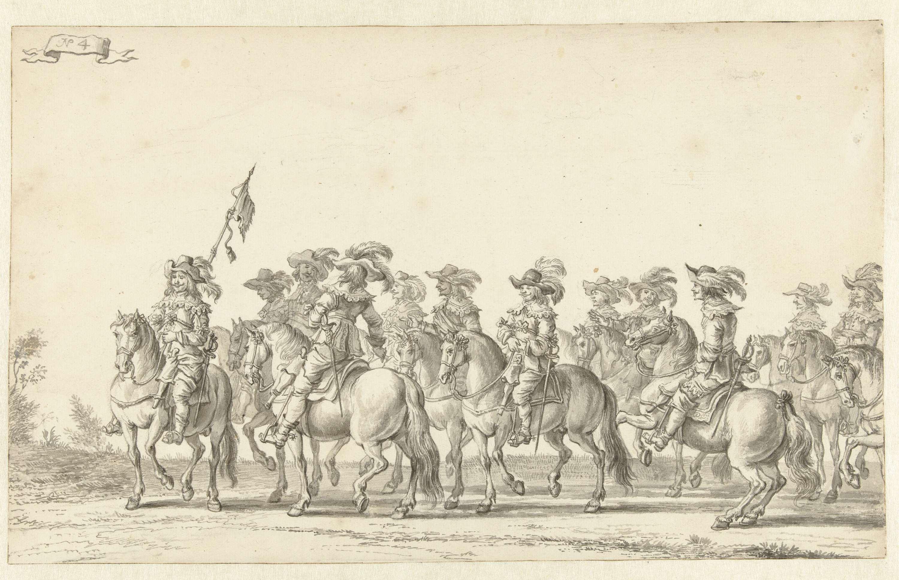 De intocht van Maria de' Medici te Amsterdam in 1638 (plaat 4)