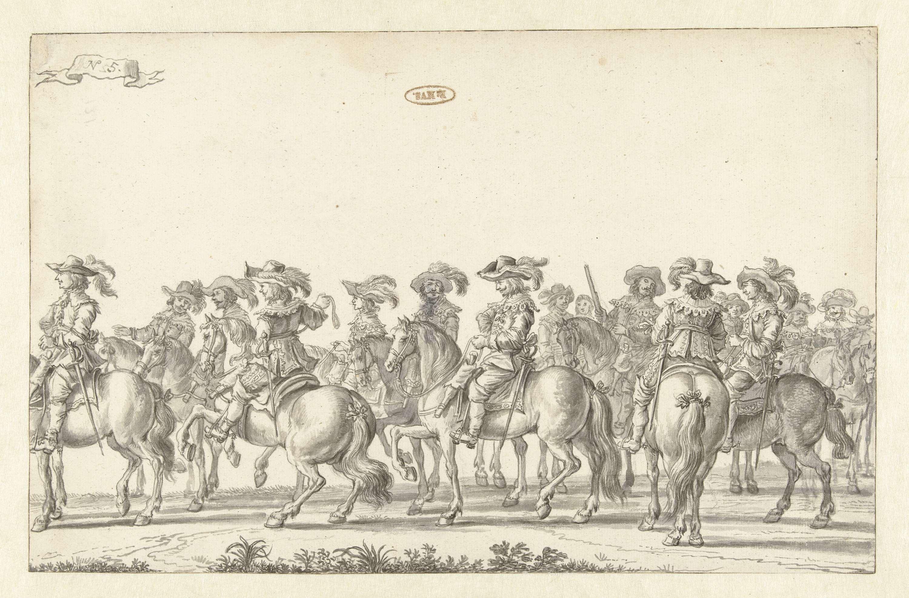 De intocht van Maria de' Medici te Amsterdam in 1638 (plaat 5)