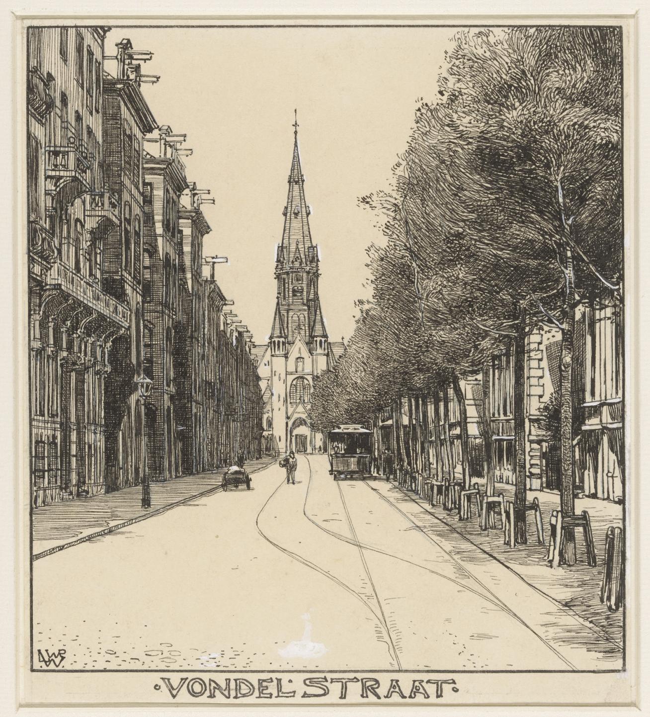 De Vondelstraat te Amsterdam