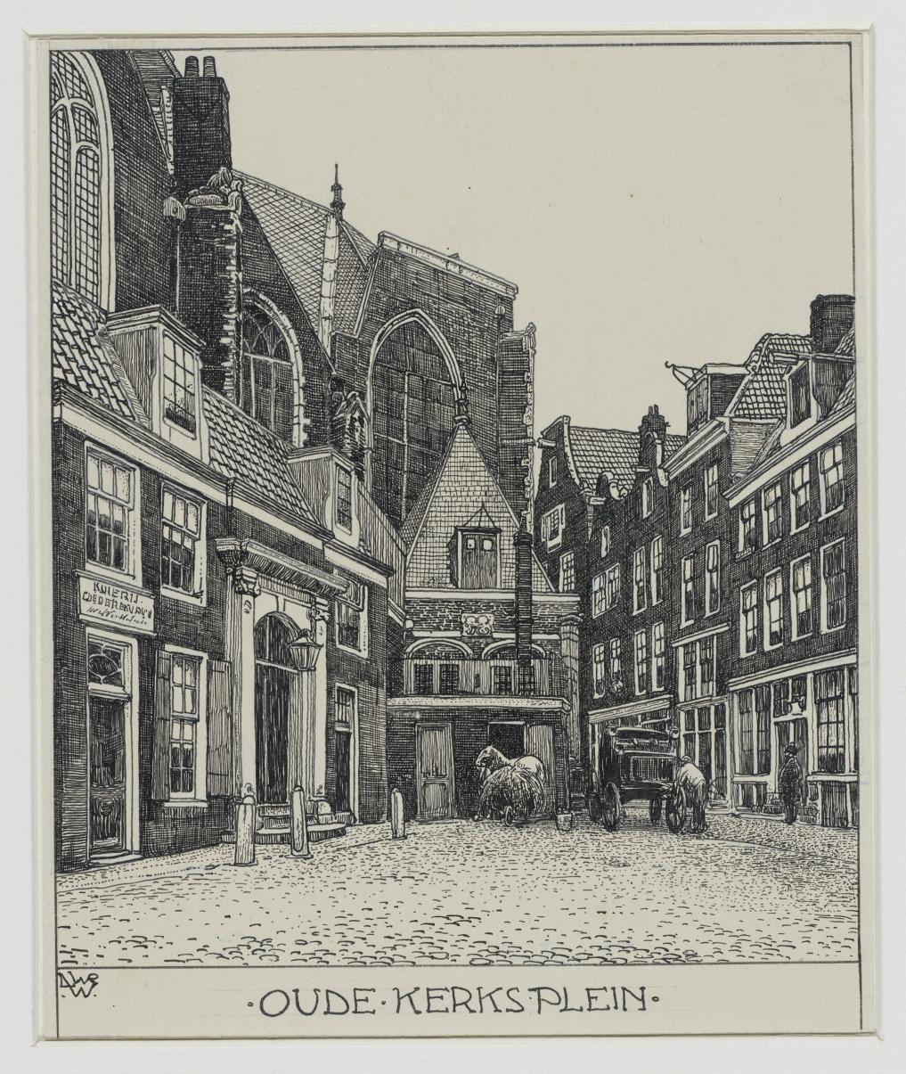 Het Oude Kerks Plein te Amsterdam
