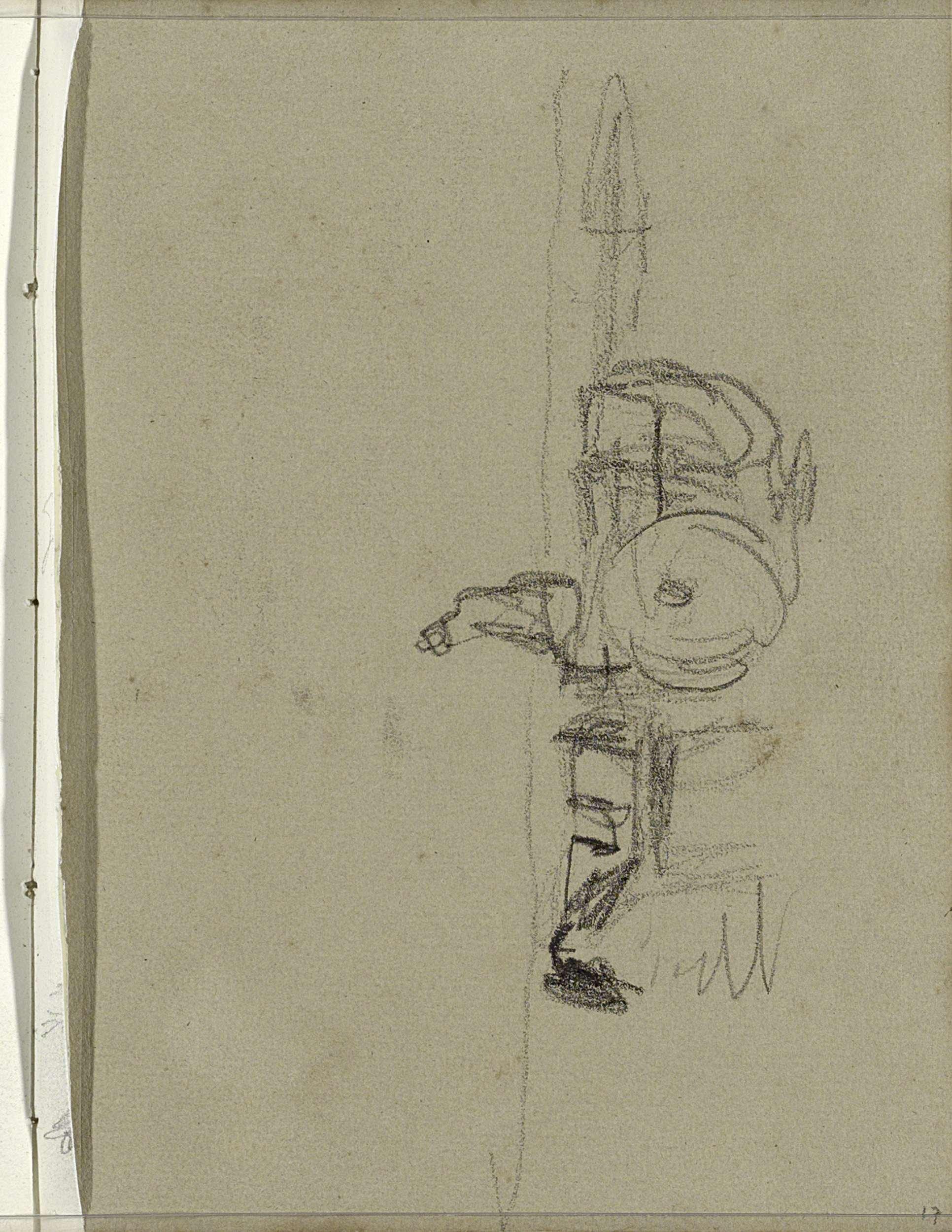 Figuur op een paard en wagen