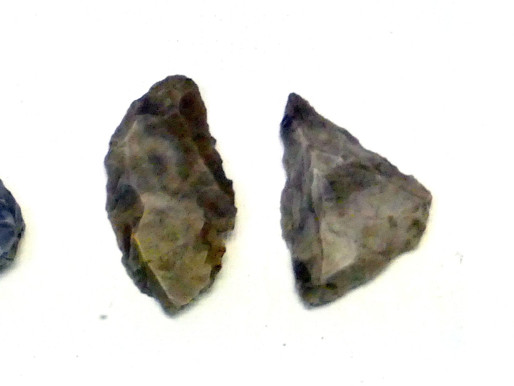 2 Schaber, Mittelpaläolithikum, 200000 - 31000 v. Chr., Bild 1/2