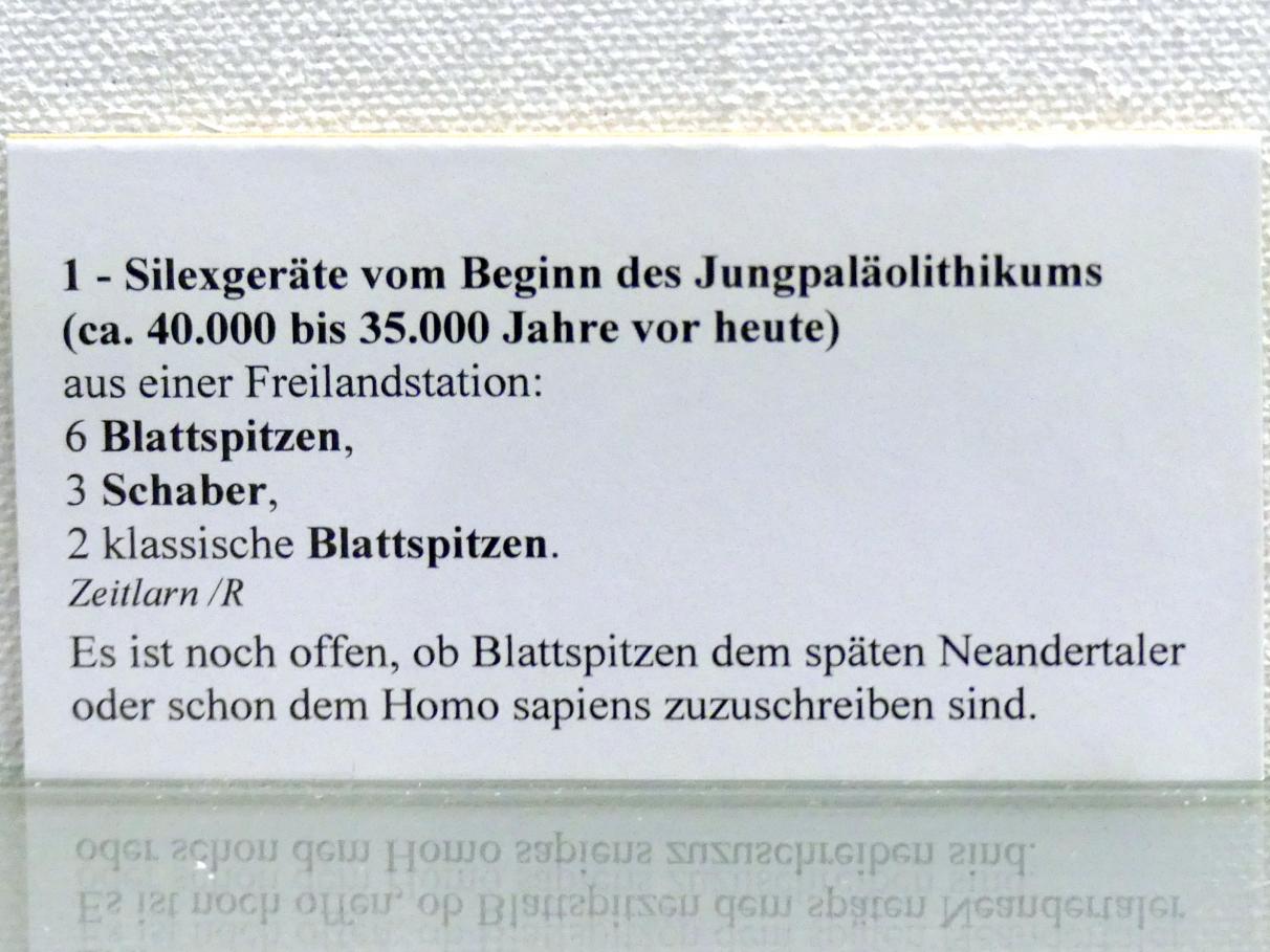 2 klassische Blattspitzen, Jungpaläolithikum, 43000 - 10000 v. Chr., Bild 2/2