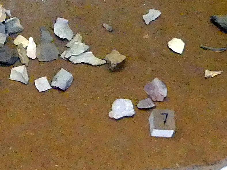 Abschläge von Geräten aus Quarz, Mesolithikum, 9500 - 5500 v. Chr., Bild 1/2