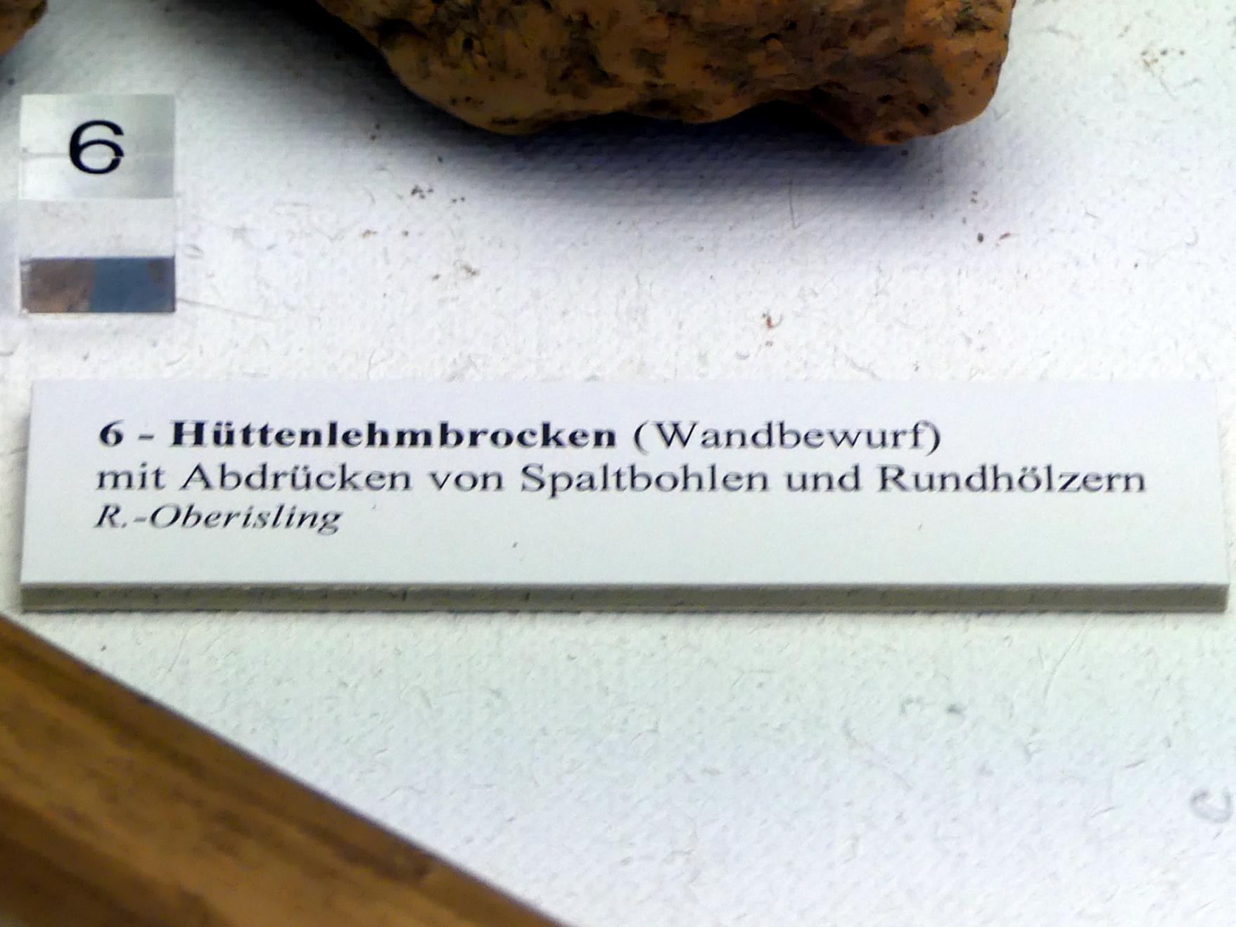 Hüttenlehmbrocken (Wandbewurf), Frühneolithikum (Altneolithikum), 5500 - 4900 v. Chr., Bild 2/2