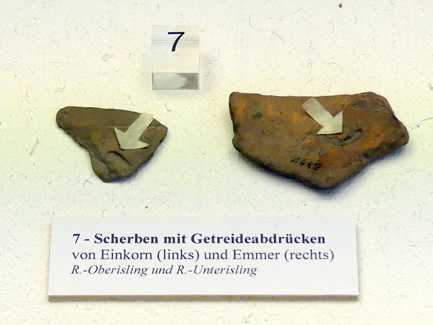Scherben mit Getreideabdrücken, Frühneolithikum (Altneolithikum), 5500 - 4900 v. Chr.