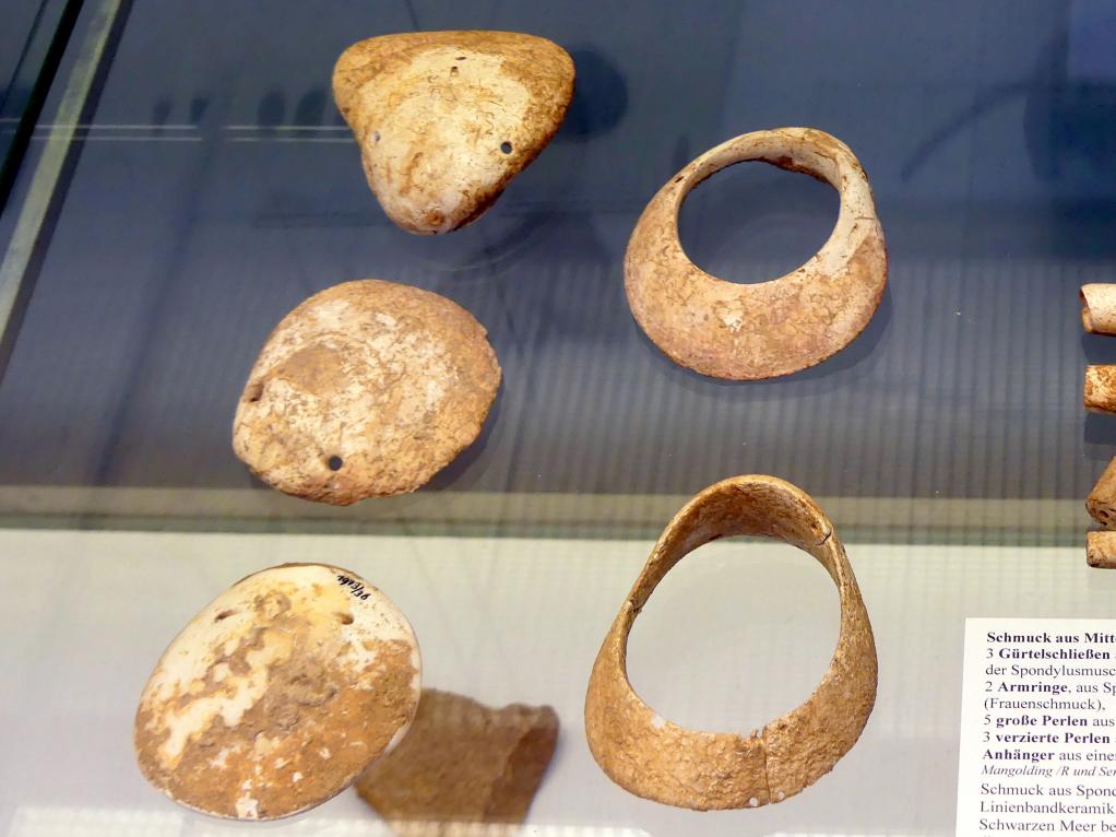 3 Gürtelschließen, Frühneolithikum (Altneolithikum), 5500 - 4900 v. Chr., Bild 1/2