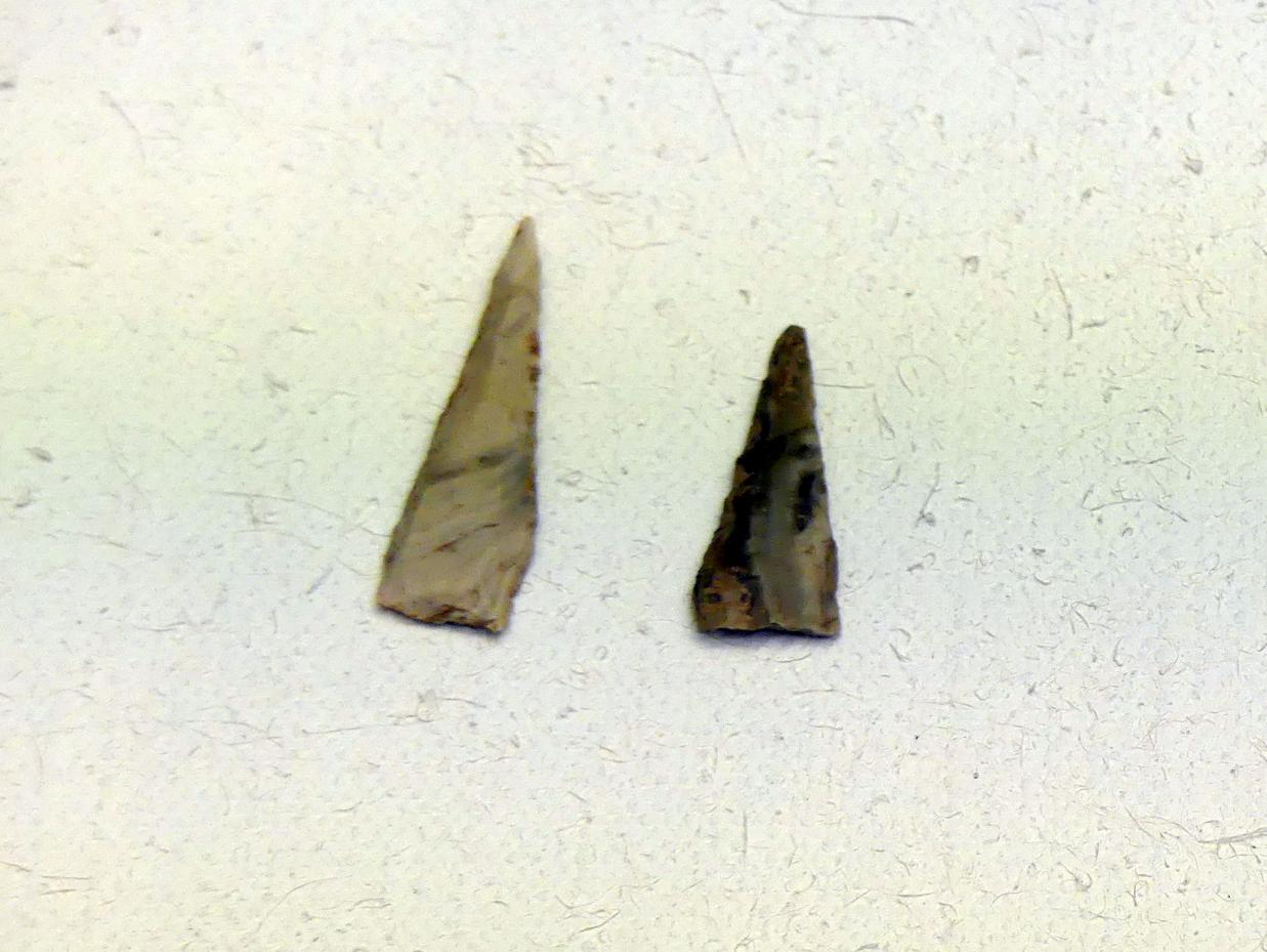 2 Pfeilspitzen, Frühneolithikum (Altneolithikum), 5500 - 4900 v. Chr.