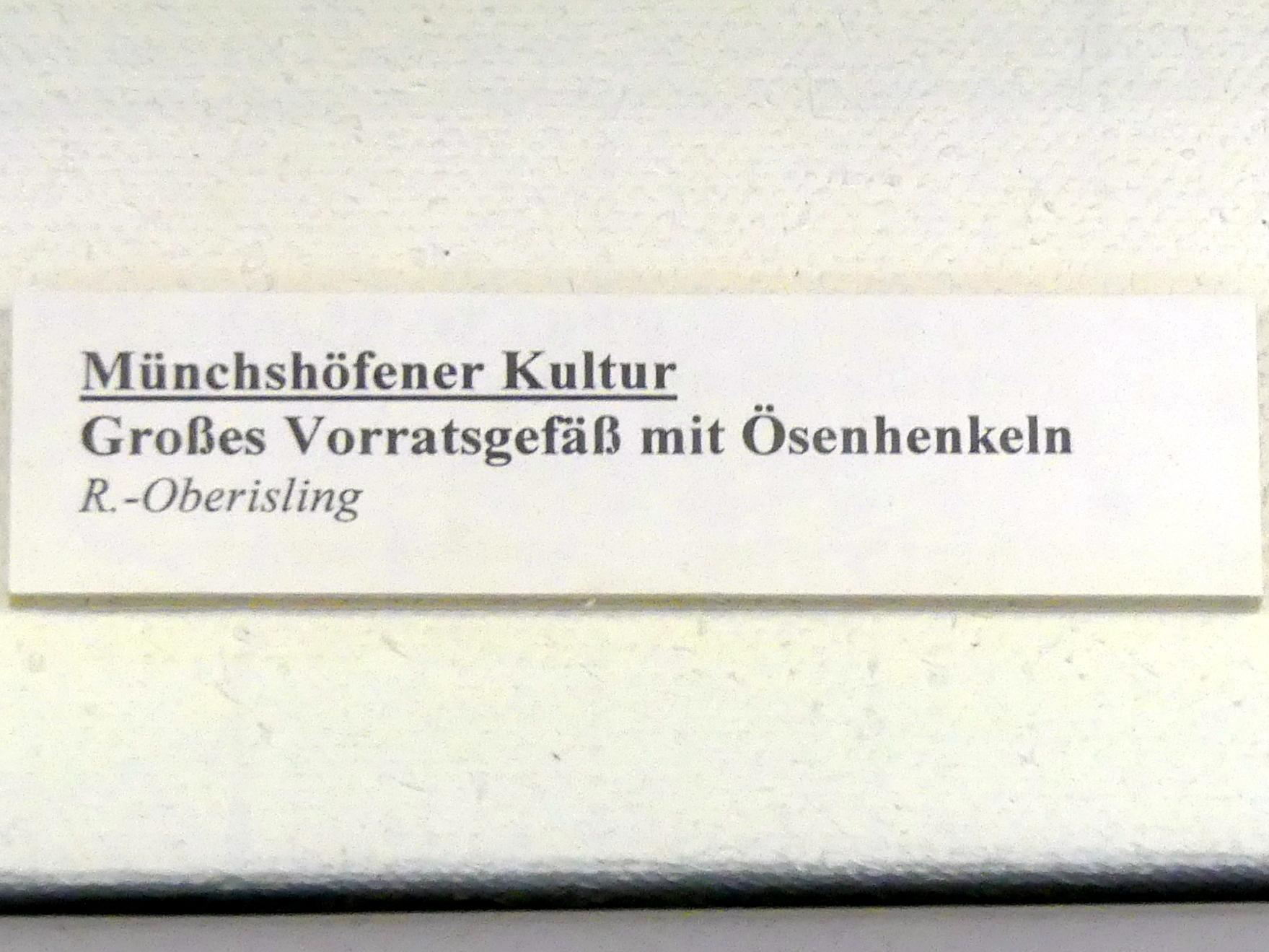 Großes Vorratsgefäß mit Ösenhenkeln, Jungneolithikum, 4400 - 3500 v. Chr., Bild 2/2
