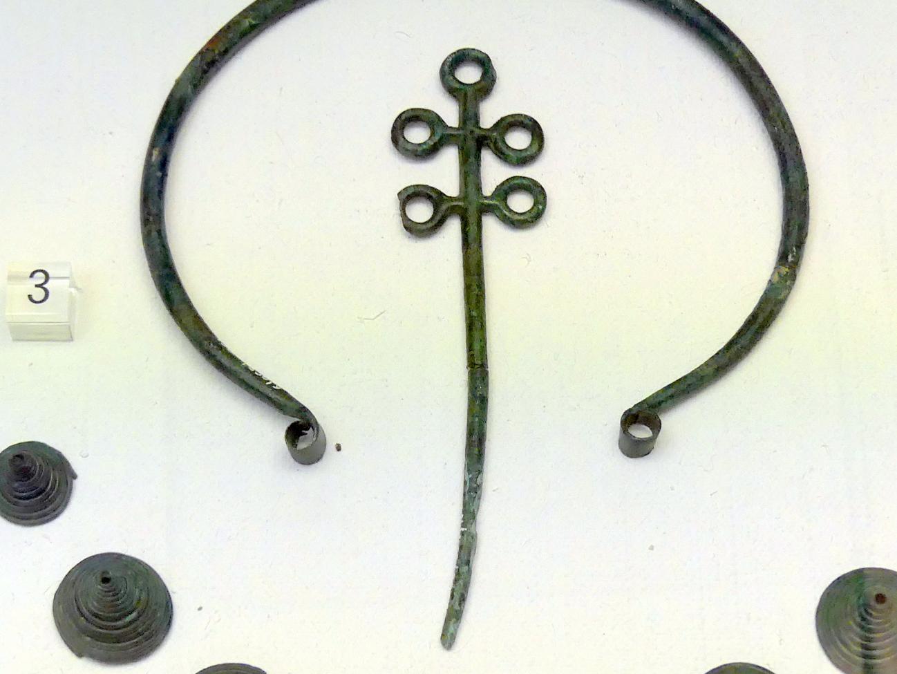 Nadel mit fünffachem Ringkopf, Frühe Bronzezeit, 3365 - 1200 v. Chr.