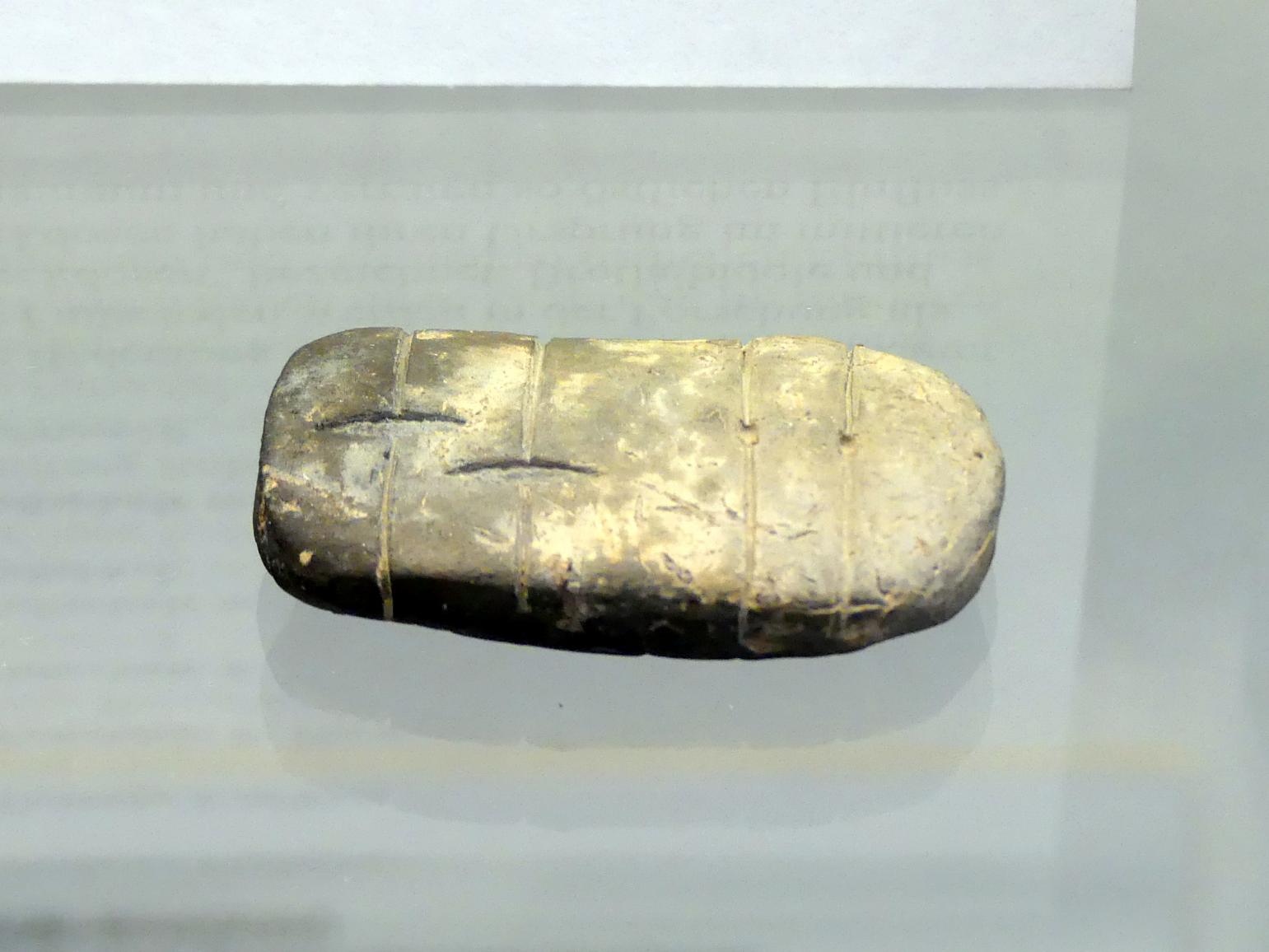 Tonobjekt in Form eines Brotlaibs (Brotlaibidol), Frühe Bronzezeit, 3365 - 1200 v. Chr.