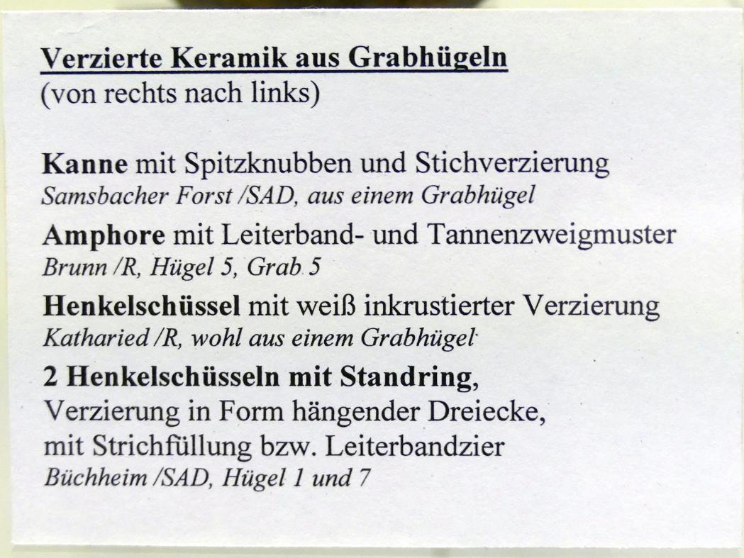 Kanne mit Spitzknubben und Stichverzierung, Mittlere Bronzezeit, 3000 - 1300 v. Chr., Bild 2/2