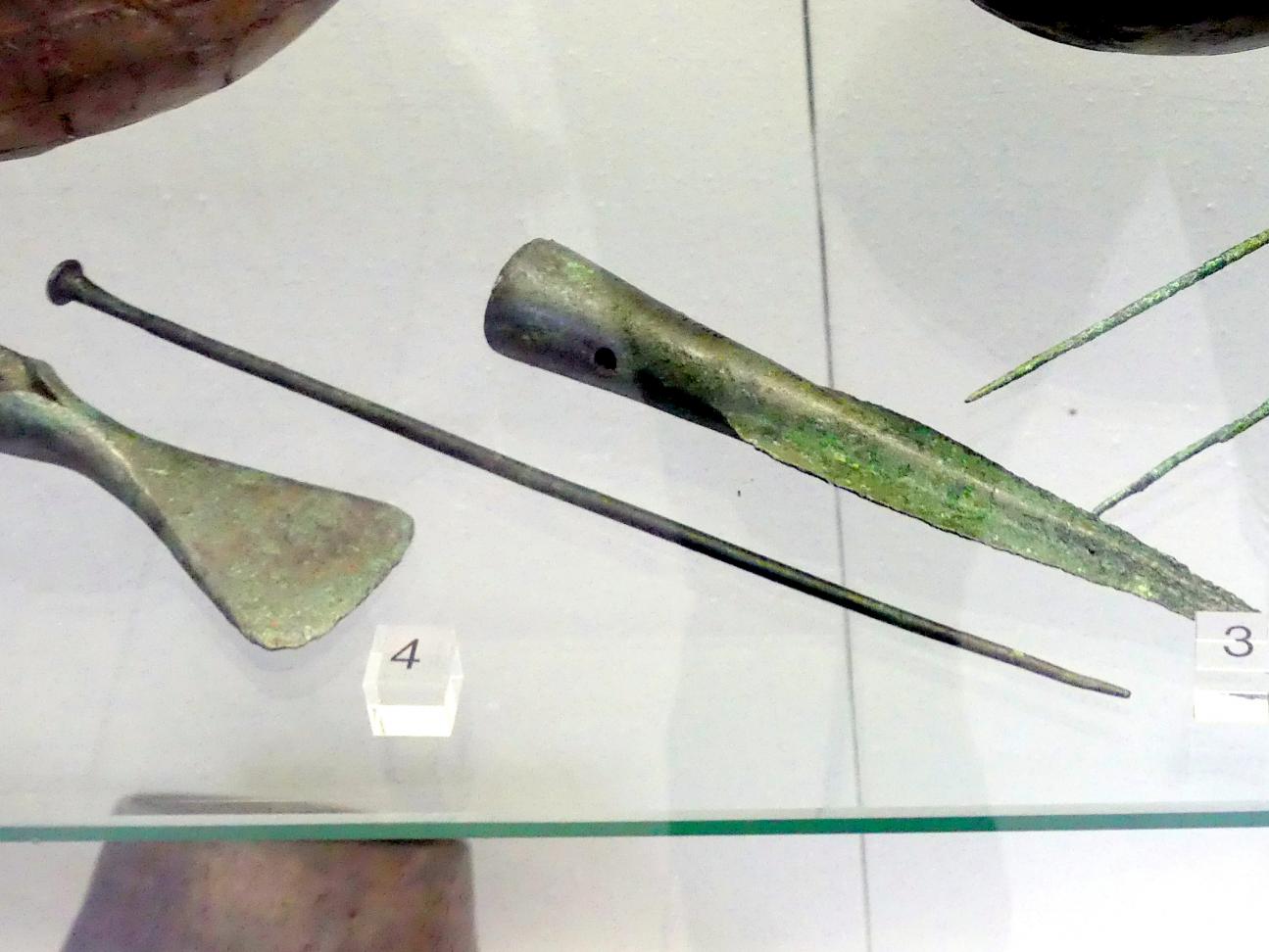 Plattenkopfnadel, Mittlere Bronzezeit C1, 1500 - 1400 v. Chr.