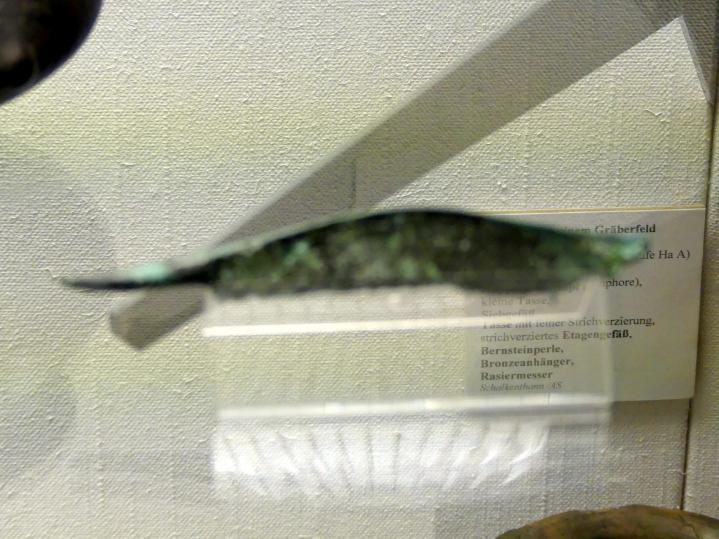Griffdornmesser mit geschweifter Klinge, Späte Bronzezeit D, Undatiert