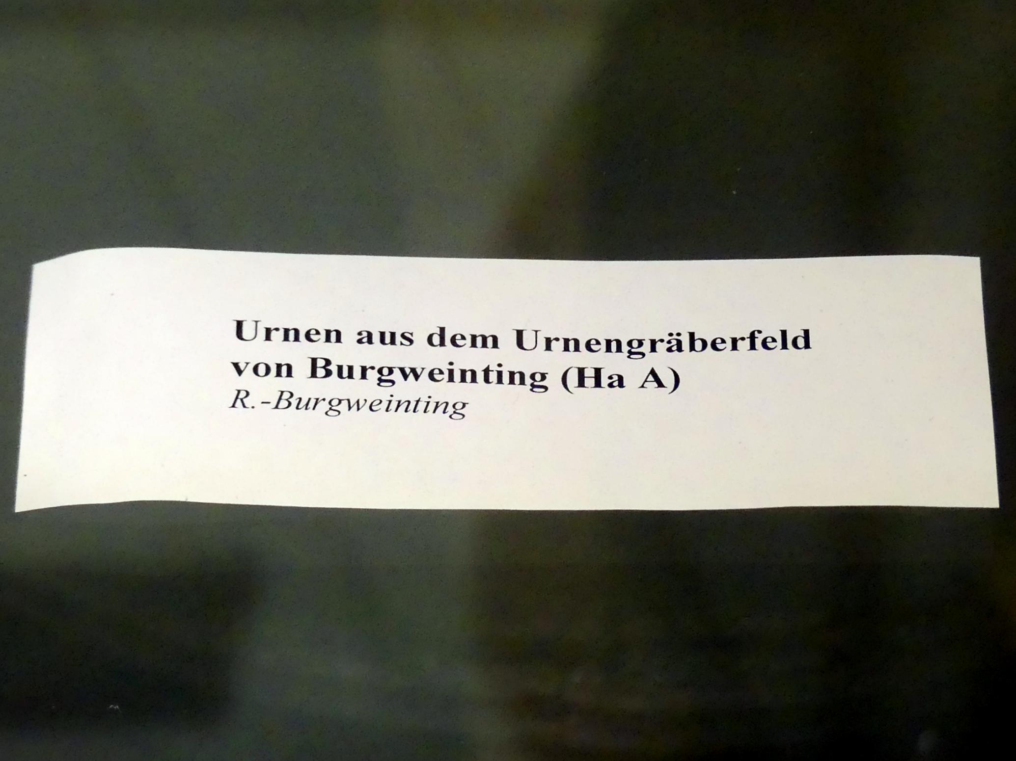 Urnen aus dem Urnengräberfeld von Burgweinting, Hallstattzeit A, Undatiert, Bild 4/4