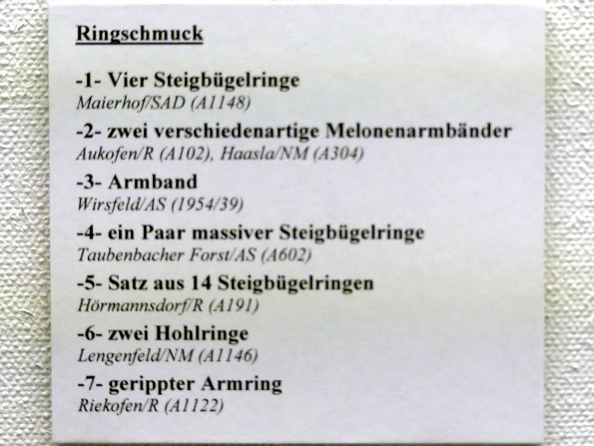 Satz aus 14 Steigbügelringen, Hallstattzeit, 700 - 200 v. Chr., Bild 2/2