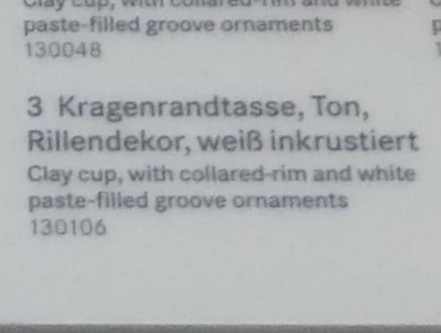 Kragenrandtasse, Hallstattzeit, 700 - 200 v. Chr., Bild 2/2