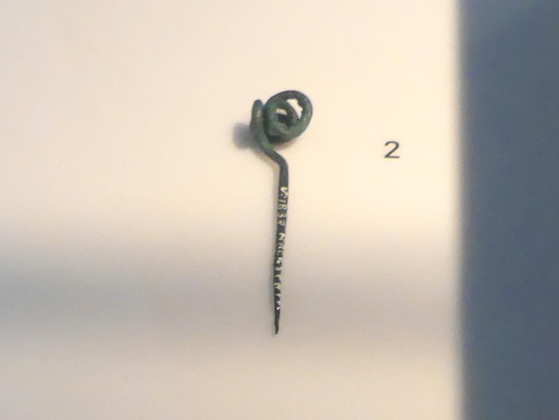 Nadel und Spiralkonstruktion einer Fibel, Hallstattzeit, 700 - 200 v. Chr., 700 - 600 v. Chr.