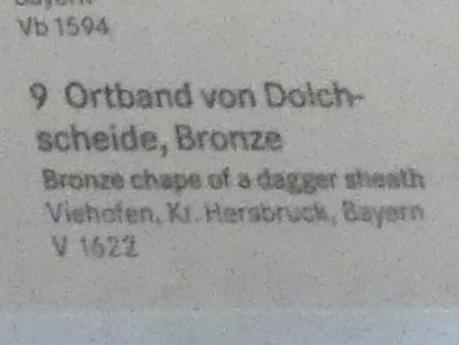 Ortband von Dolchscheide, Hallstattzeit C, Undatiert, Bild 2/2