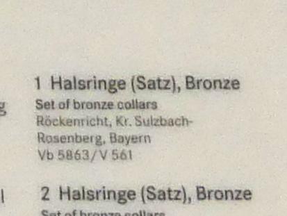 Halsringe (Satz), Hallstattzeit, 700 - 200 v. Chr., Bild 2/2