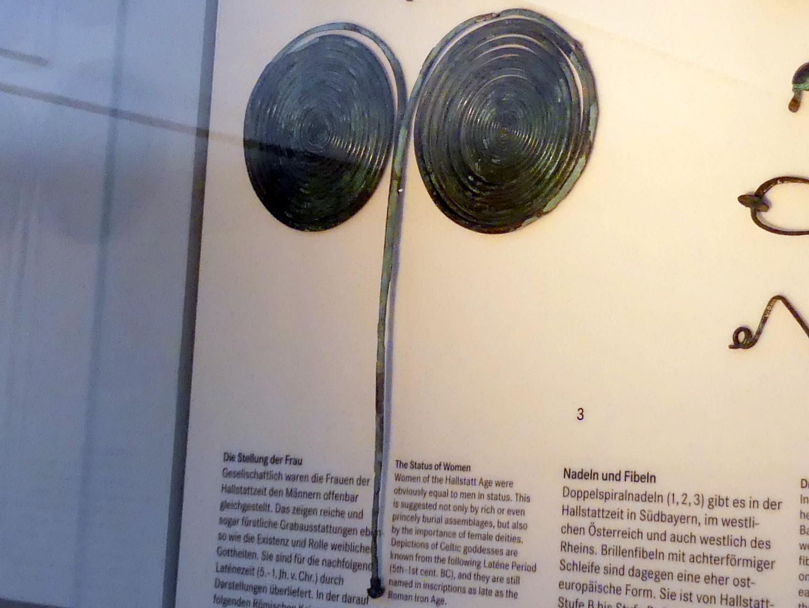Doppelspiralnadel, Hallstattzeit, 700 - 200 v. Chr.