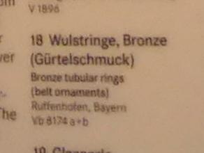 Wulstringe, Hallstattzeit, 700 - 200 v. Chr., Bild 2/2