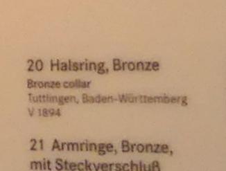 Halsring, Hallstattzeit, 700 - 200 v. Chr., Bild 2/2