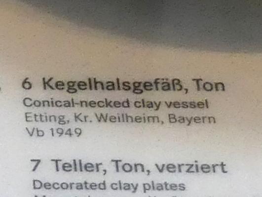 Kegelhalsgefäß, Hallstattzeit, 700 - 200 v. Chr., Bild 2/2