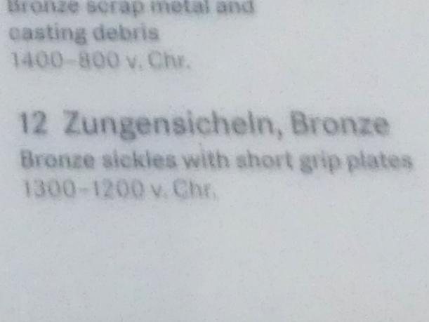 Zungensicheln, Urnenfelderzeit, 1400 - 700 v. Chr., 1300 - 1200 v. Chr., Bild 2/2