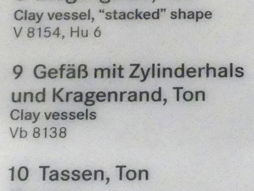 Gefäß mit Zylinderhals und Kragenrand, Urnenfelderzeit, 1400 - 700 v. Chr., 1200 - 950 v. Chr., Bild 2/2