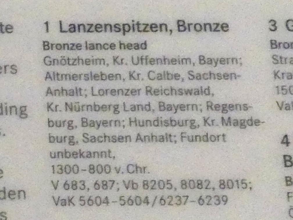 Lanzenspitze, Späte (Jüngere) Bronzezeit, 1500 - 700 v. Chr., 1300 - 800 v. Chr., Bild 2/2