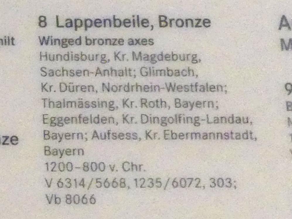 Lappenbeil, Späte (Jüngere) Bronzezeit, 1500 - 700 v. Chr., 1200 - 800 v. Chr., Bild 2/2