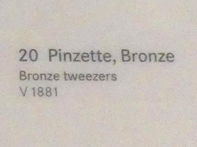 Pinzette, Bronzezeit, 3365 - 700 v. Chr., 1800 - 1400 v. Chr., Bild 2/2