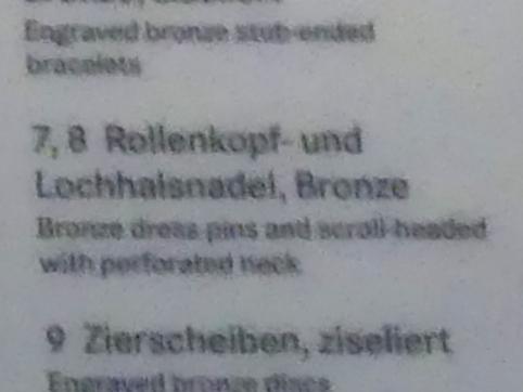 Rollenkopfnadel, Mittlere Bronzezeit, 3000 - 1300 v. Chr., 1600 - 1300 v. Chr., Bild 2/2