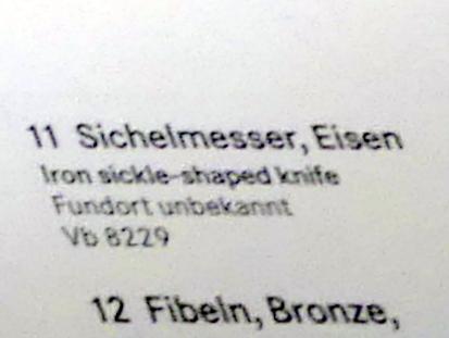 Sichelmesser, Eisenzeit, 1200 - 1 v. Chr., Bild 2/2