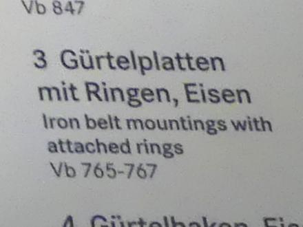 Gürtelplatten mit Ringen, Eisenzeit, 1200 - 1 v. Chr., Bild 2/2