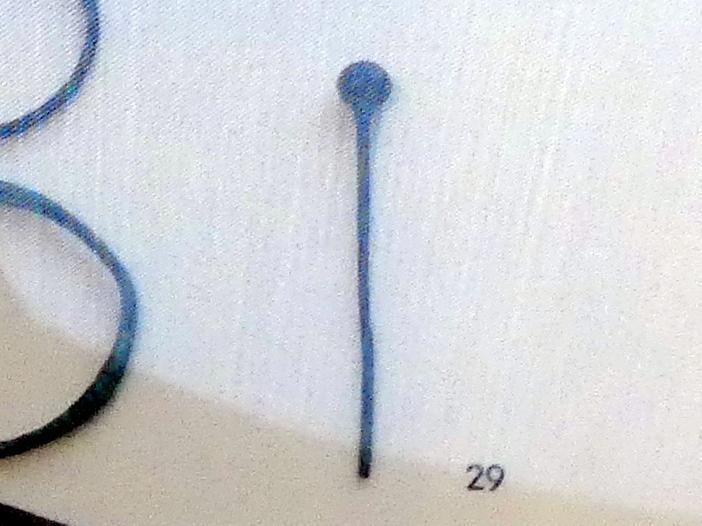 Kugelkopfnadel, Frühlatènezeit A, 700 - 100 v. Chr., Bild 1/2