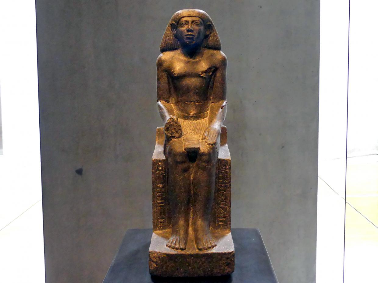 Sitzfigur des Arztes Sescheschen-sa-Hathor, 12. Dynastie, 1678 - 1634 v. Chr., 1880 v. Chr.