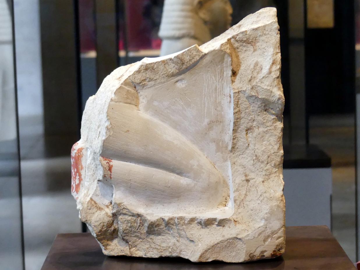 Unterteil einer Kniefigur mit Stele (Stelophor), 18. Dynastie, 1210 - 966 v. Chr., 1400 v. Chr.