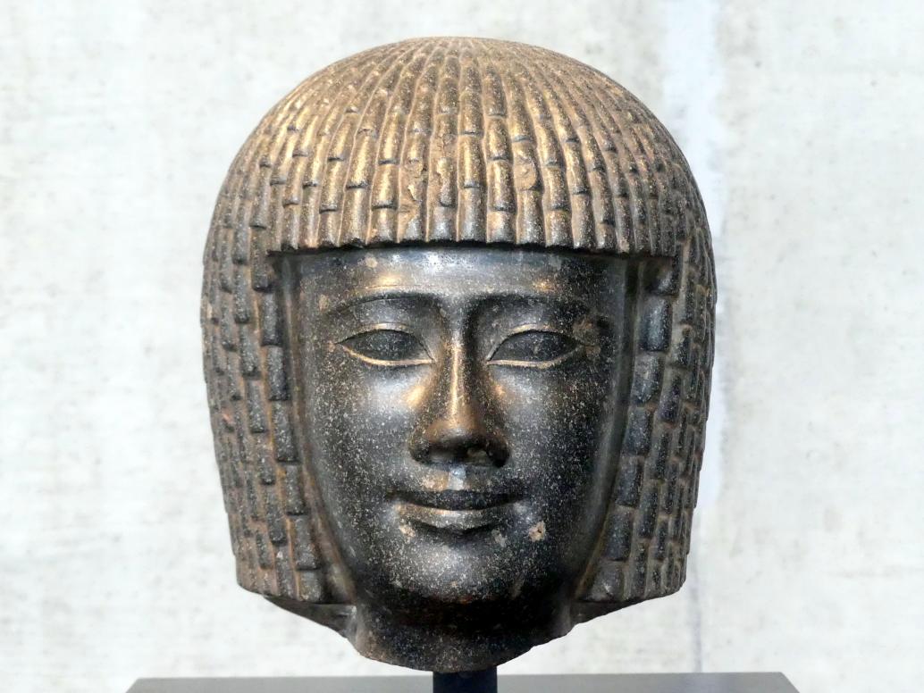 Kopf einer Priesterstatue, Ptolemäische Zeit, 400 v. Chr. - 1 n. Chr., 300 v. Chr., Bild 1/3