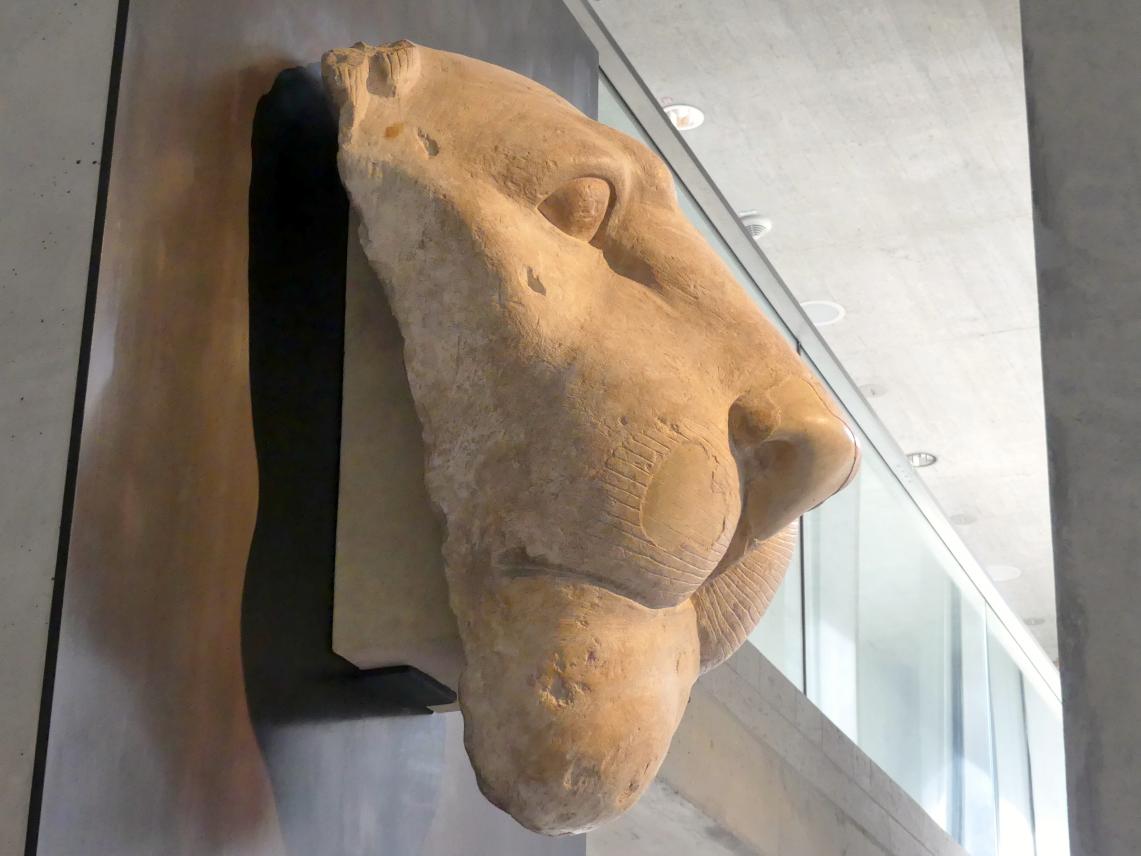 Kopf einer Löwenfigur von einem Wasserspeier, 18. Dynastie, Undatiert, 1450 - 1400 v. Chr., Bild 3/4