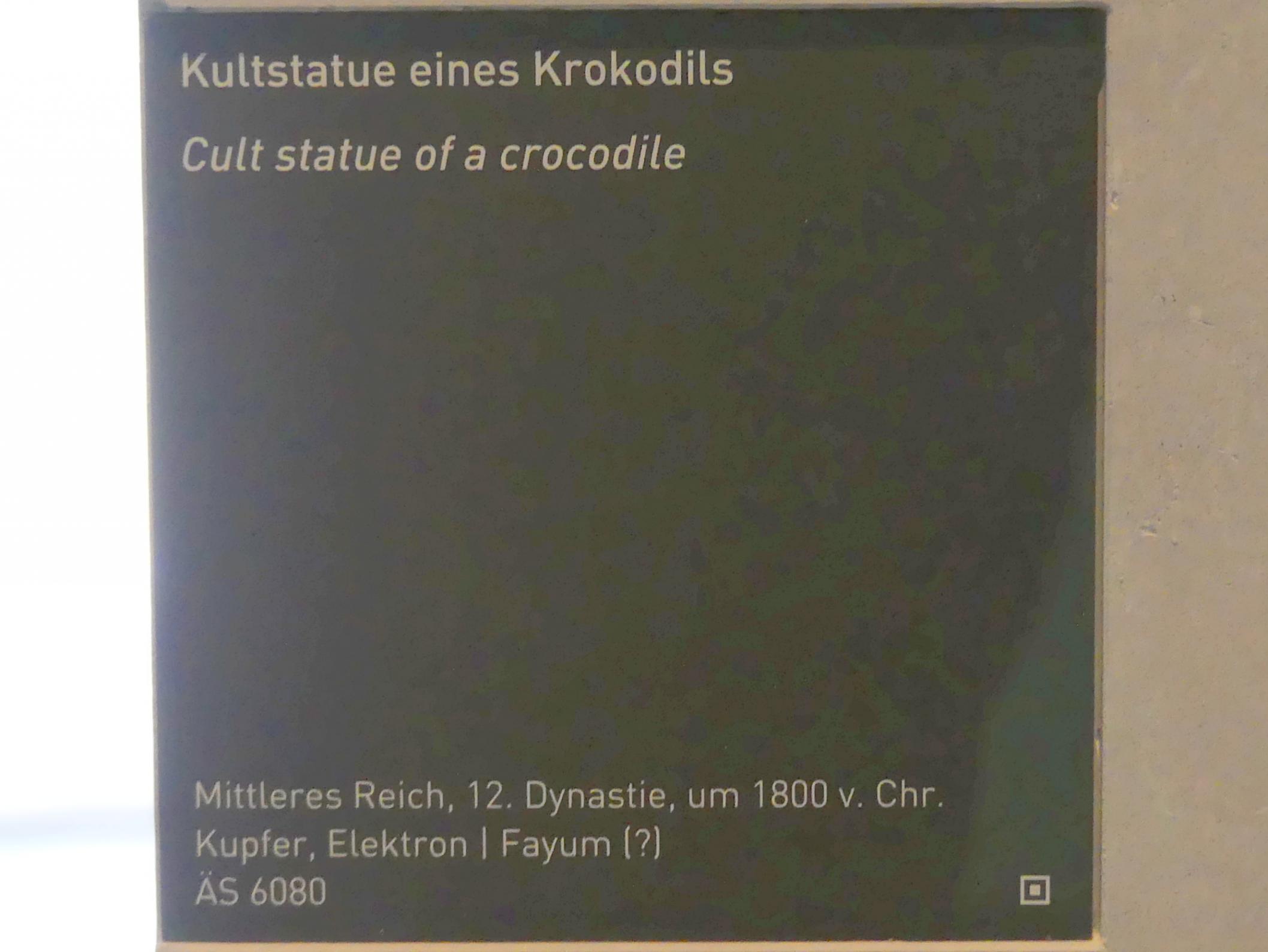 Kultstatue eines Krokodils, 12. Dynastie, 1803 - 1634 v. Chr., 1800 v. Chr., Bild 3/3